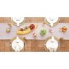 imageDII Woven Basic Tabletop Collection Chevron Table Runner 15x72 GrayPale Mauve