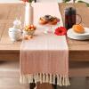 imageDII Woven Basic Tabletop Collection Chevron Table Runner 15x72 GraySpice