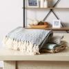 imageDII Woven Basic Tabletop Collection Chevron Table Runner 15x72 GrayStone