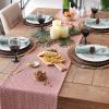 imageDII Woven Basic Tabletop Collection Chevron Table Runner 15x72 GrayTango Red