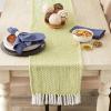 imageDII Woven Basics Collection 100 Cotton Knit Table Runner 15x72 GrayAvocado