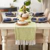 imageDII Woven Basics Collection 100 Cotton Knit Table Runner 15x72 GrayAvocado