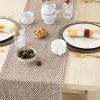 imageDII Woven Basics Collection 100 Cotton Knit Table Runner 15x72 GrayBark Brown