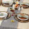 imageDII Woven Basics Collection 100 Cotton Knit Table Runner 15x72 GrayBlack
