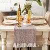 imageDII Woven Basics Collection 100 Cotton Knit Table Runner 15x72 GrayCinnamon