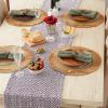imageDII Woven Basics Collection 100 Cotton Knit Table Runner 15x72 GrayEggplant