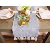imageDII Woven Basics Collection 100 Cotton Knit Table Runner 15x72 GrayFrench Blue