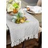 imageDII Woven Basics Collection 100 Cotton Knit Table Runner 15x72 GrayGrey