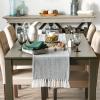 imageDII Woven Basics Collection 100 Cotton Knit Table Runner 15x72 GrayGrey