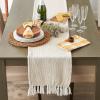 imageDII Woven Basics Collection 100 Cotton Knit Table Runner 15x72 GrayNatural