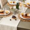 imageDII Woven Basics Collection 100 Cotton Knit Table Runner 15x72 GrayNatural
