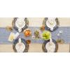 imageDII Woven Basics Collection 100 Cotton Knit Table Runner 15x72 GrayNautical Blue
