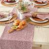 imageDII Woven Basics Collection 100 Cotton Knit Table Runner 15x72 GrayTango Red
