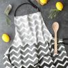 imageDII unisex Chef Style Cotton ApronBlackGrey Ombre
