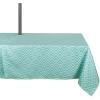 imageDII Diamond Outdoor Tabletop Collection Stain Resistant ampamp Waterproof 60quot Round wZipper Aqua120 x 60 Rectangular