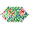 imageDII Summer Floral Outdoor Tabletop Collection Stain Resistant ampamp Waterproof 60quot Round wZipper Floral20 x 20 Set of 6