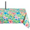 imageDII Summer Floral Outdoor Tabletop Collection Stain Resistant ampamp Waterproof 60quot Round wZipper Floral60 x 84 in wZipper