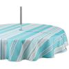 imageDII Summer Stripe Outdoor Collection Tabletop Tablecloth 60x84quot wZipper CAMZ34858Beach House