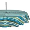 imageDII Summer Stripe Outdoor Collection Tabletop Tablecloth 60x84quot wZipper CAMZ34858Beachy