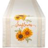 imageDII Table Top Dcor Collection Spring ampamp Summer Table Runner 14x72 Porto Stripe PrintSunny Sunflowers