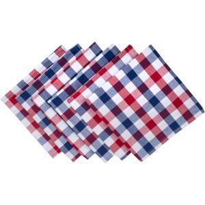 imageDII 5941 14x74quot JuteBurlap Table Runner 4th of July  Perfect for Independence Day July 4th Party Summer BBQ and Outdoor PicnicsRed  White  Blue Check