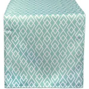 imageDII Diamond Outdoor Tabletop Collection Stain Resistant ampamp Waterproof 60quot Round wZipper Aqua14 x 108