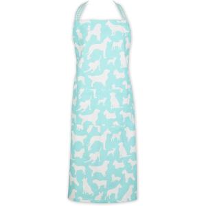 imageDII Everyday Pets Kitchen Collection Chef Apron Large Pockets ampamp AdjustableAqua Dog Print
