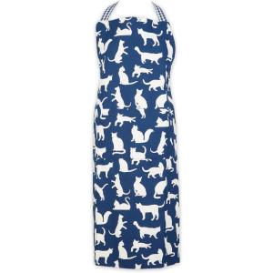 imageDII Everyday Pets Kitchen Collection Chef Apron Large Pockets ampamp AdjustableNavy Cat Print