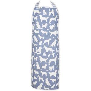 imageDII Everyday Pets Kitchen Collection Chef Apron Large Pockets ampamp AdjustableStonewash Blue Dog Print