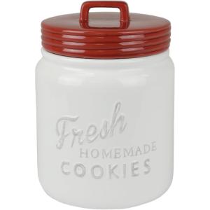 imageDII Kitchen Accessories Collection Ceramics Cookie Jar AquaRed