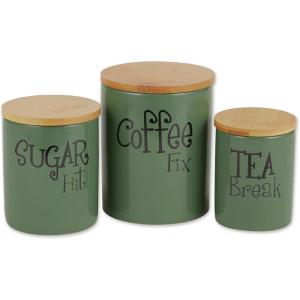imageDII Kitchen Accessories Retro Collection Ceramics Utensil Holder AvocadoArtichoke