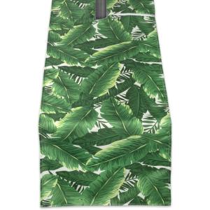 imageDII Outdoor Tabletop Collection Stain Resistant ampamp Waterproof14x72 Banana Leaf14x108 w Zipper