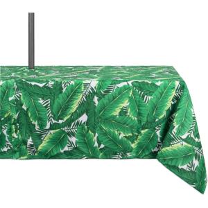 imageDII Outdoor Tabletop Collection Stain Resistant ampamp Waterproof14x72 Banana Leaf60x84 w Zipper