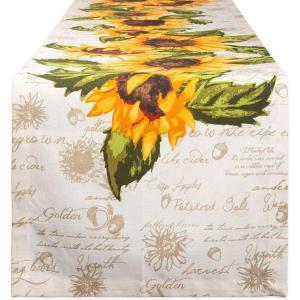 imageDII Table Top Dcor Collection Spring ampamp Summer Table Runner 14x72 Porto Stripe PrintRustic Sunflower