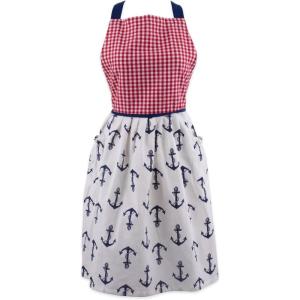 imageDII Womens Spring ampamp Summer Apron Collection Adjustable Two Large Pockets ampamp Extra Long Ties One Size Fits MostAnchor Print