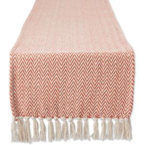 imageDII Woven Basic Tabletop Collection Chevron Table Runner 15x72 GraySpice