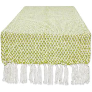 imageDII Woven Basics Collection 100 Cotton Knit Table Runner 15x72 GrayAvocado