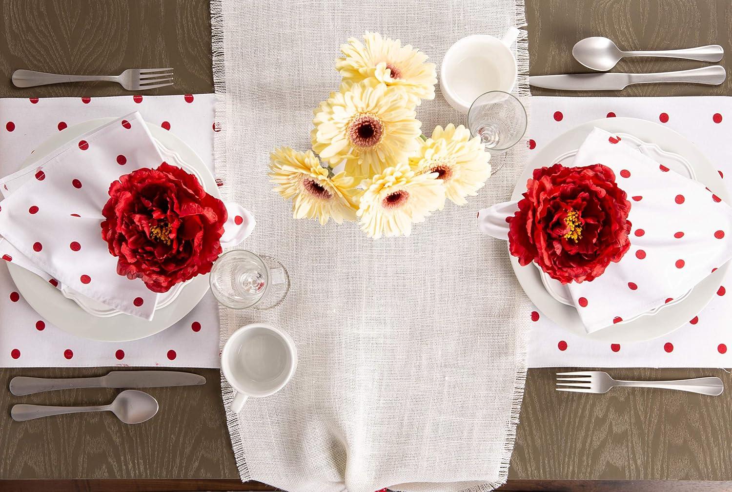 imageDII Beautiful Peony Flower Napkin Rings Deep Red 4 PieceDeep Red