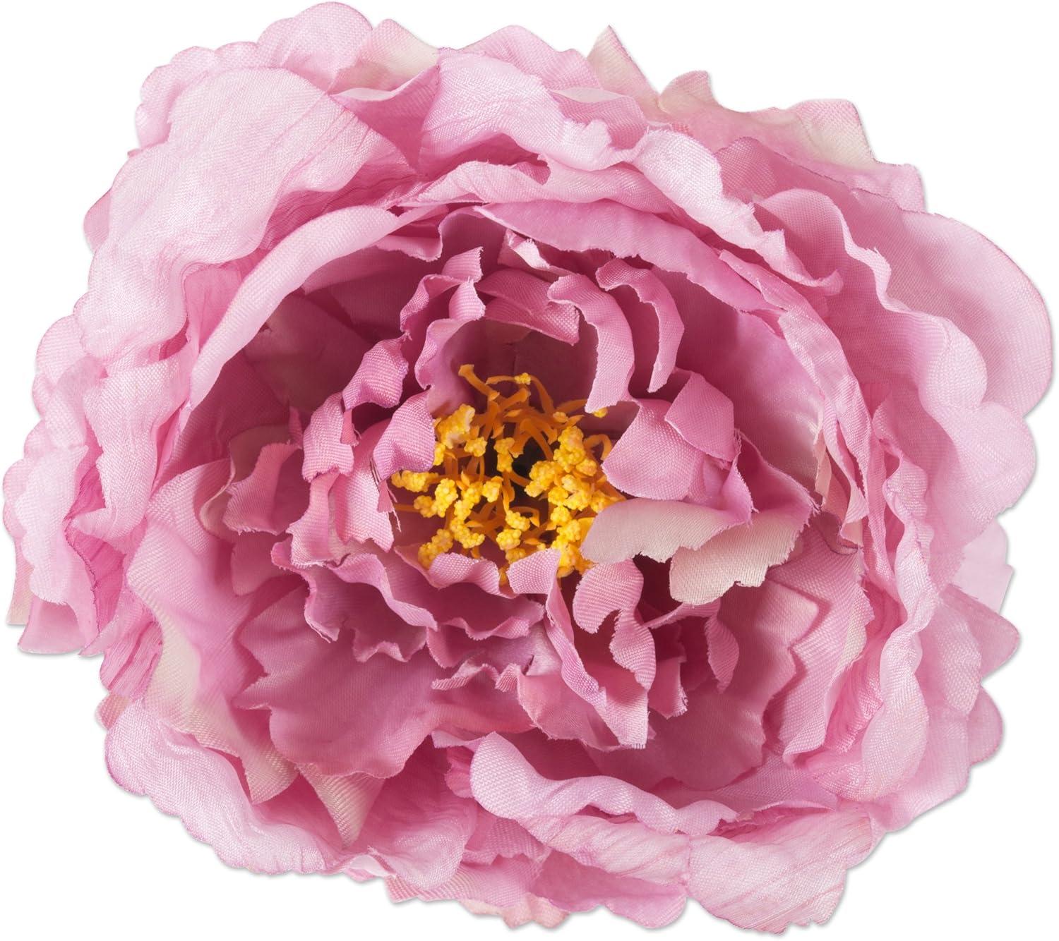 imageDII Beautiful Peony Flower Napkin Rings Deep Red 4 PiecePink