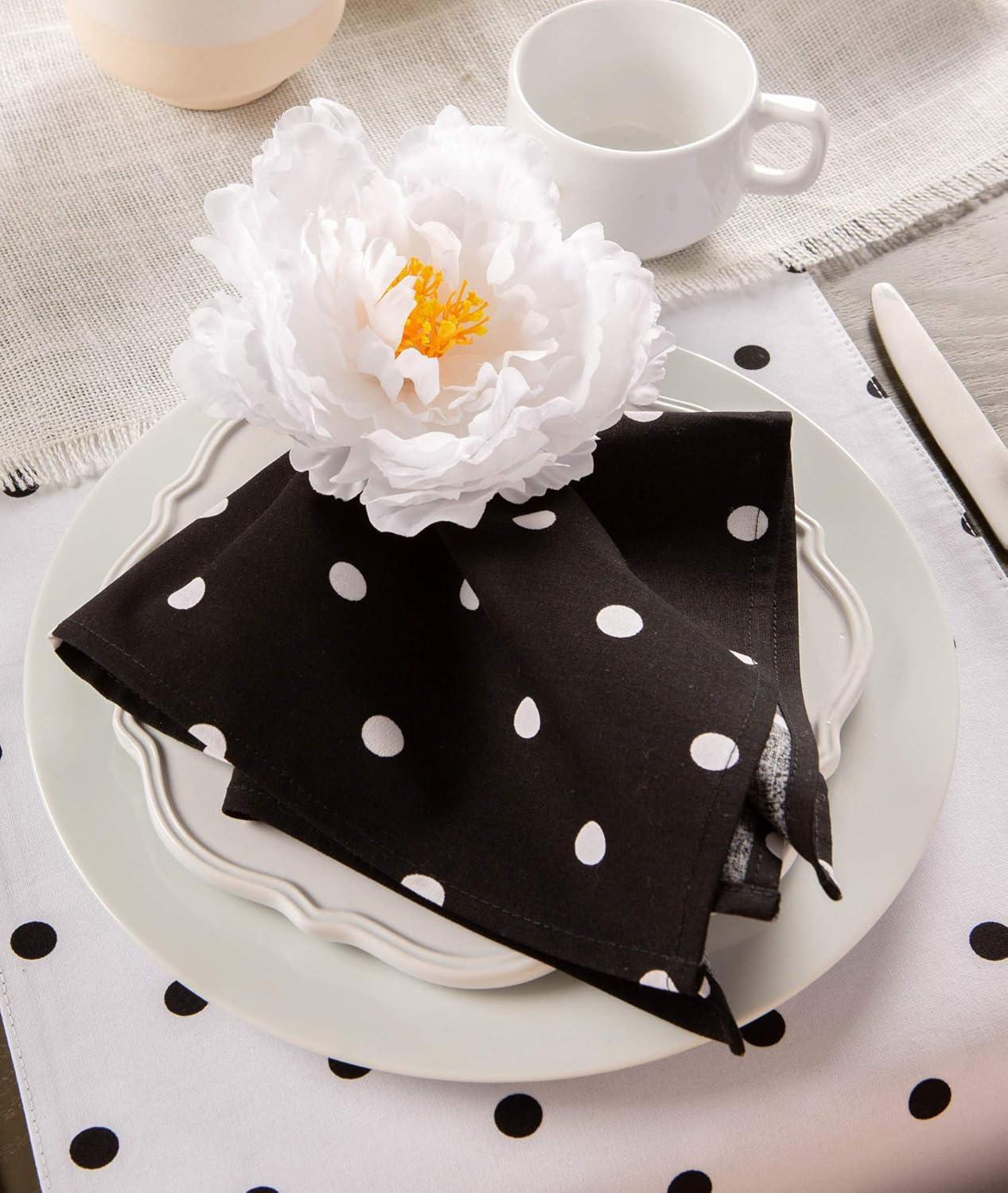 imageDII Beautiful Peony Flower Napkin Rings Deep Red 4 PieceWhite