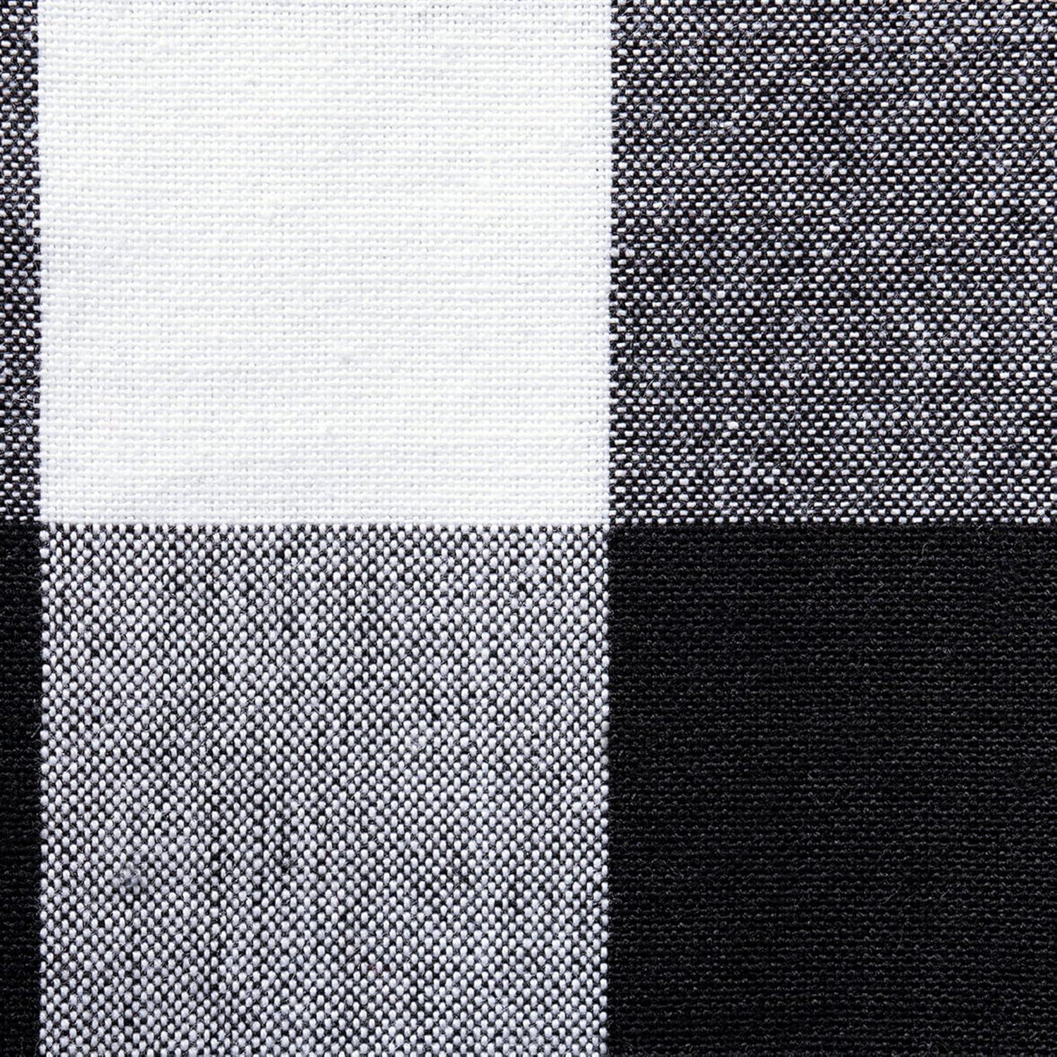 imageDII Buffalo Check Collection Classic Farmhouse Cloth Napkin Set 20x20 Black ampamp White 6 PieceBlack  White