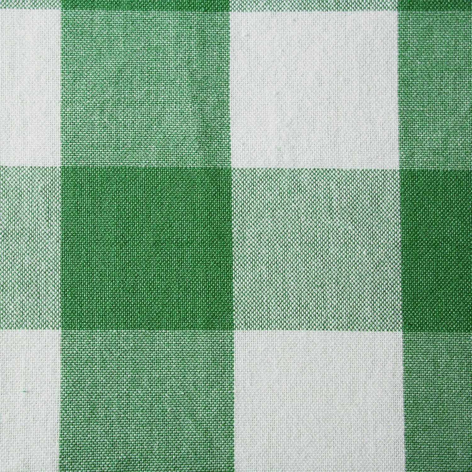 imageDII Buffalo Check Collection Classic Farmhouse Cloth Napkin Set 20x20 Black ampamp White 6 PieceGreen  White