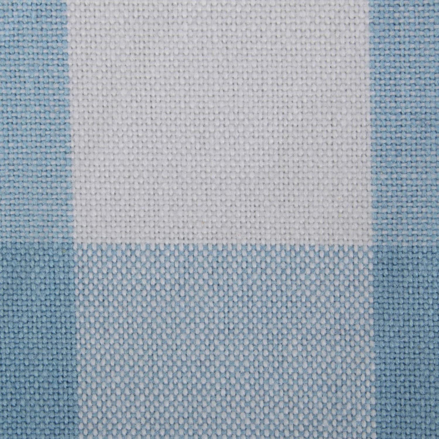 imageDII Buffalo Check Collection Classic Farmhouse Cloth Napkin Set 20x20 Black ampamp White 6 PieceLight Blue  White