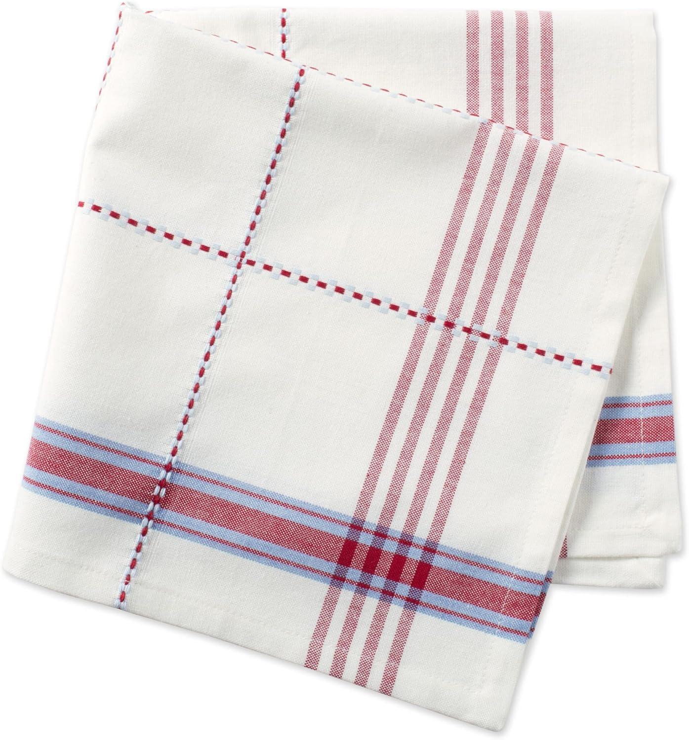 imageDII Cotton Plaid Napkin Set Machine Washable 20x20 Spring Time 6 CountCoopeville