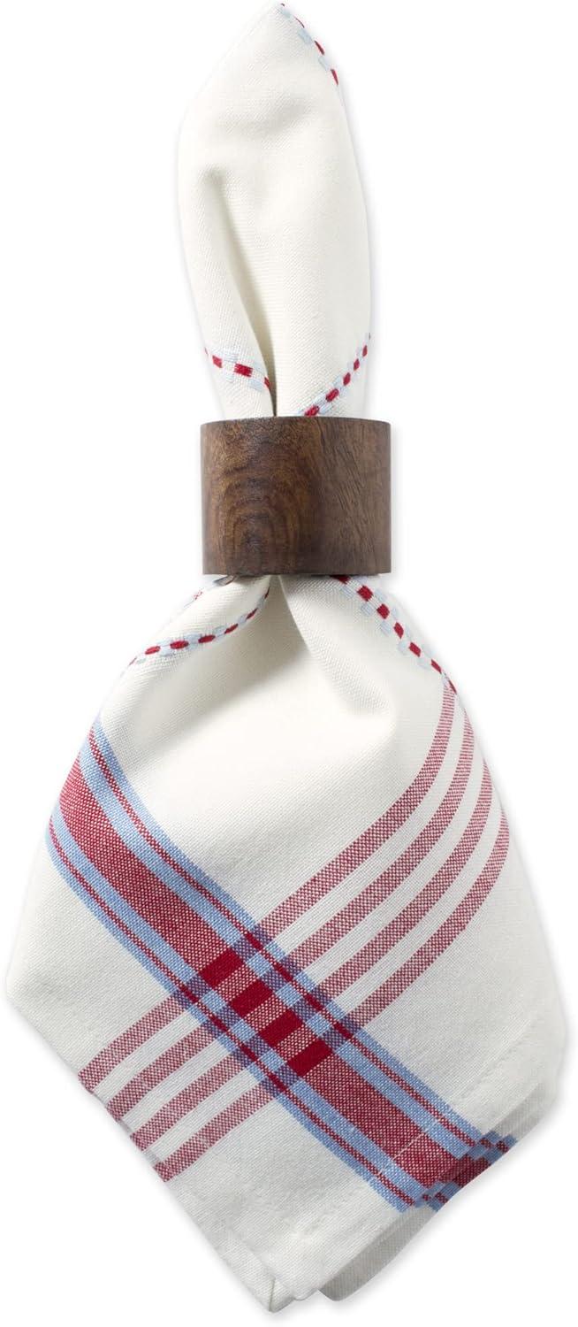 imageDII Cotton Plaid Napkin Set Machine Washable 20x20 Spring Time 6 CountCoopeville