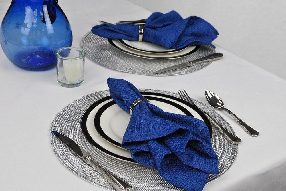 imageDII Decorative Assorted Silver Napkin Ring Set One Size Silver Textured Square 6 CountSilver Circle