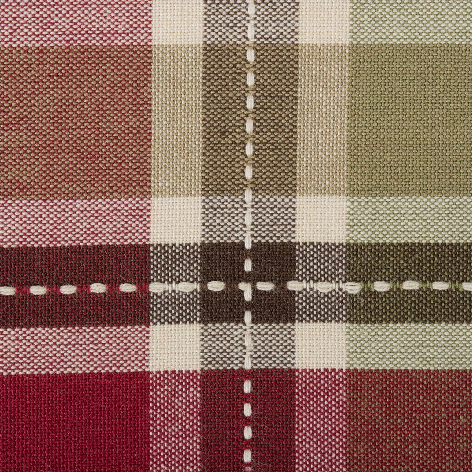 imageDII Fall ampamp Thanksgiving Dining Table Dcor Reusable Cotton Fabric Table Runner 13x36 Rustic Homespun PlaidTable Runner  13x72
