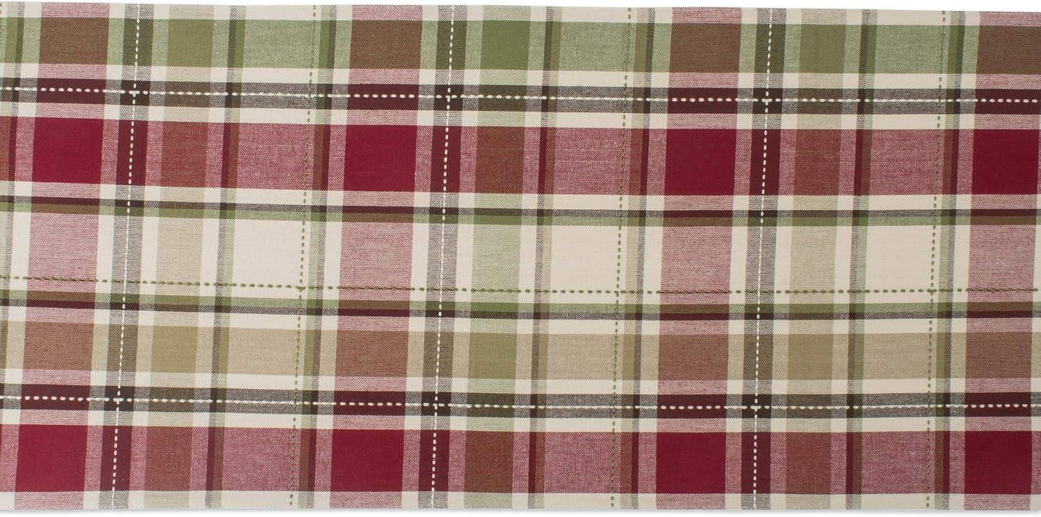 imageDII Fall ampamp Thanksgiving Dining Table Dcor Reusable Cotton Fabric Table Runner 13x36 Rustic Homespun PlaidTable Runner  13x72