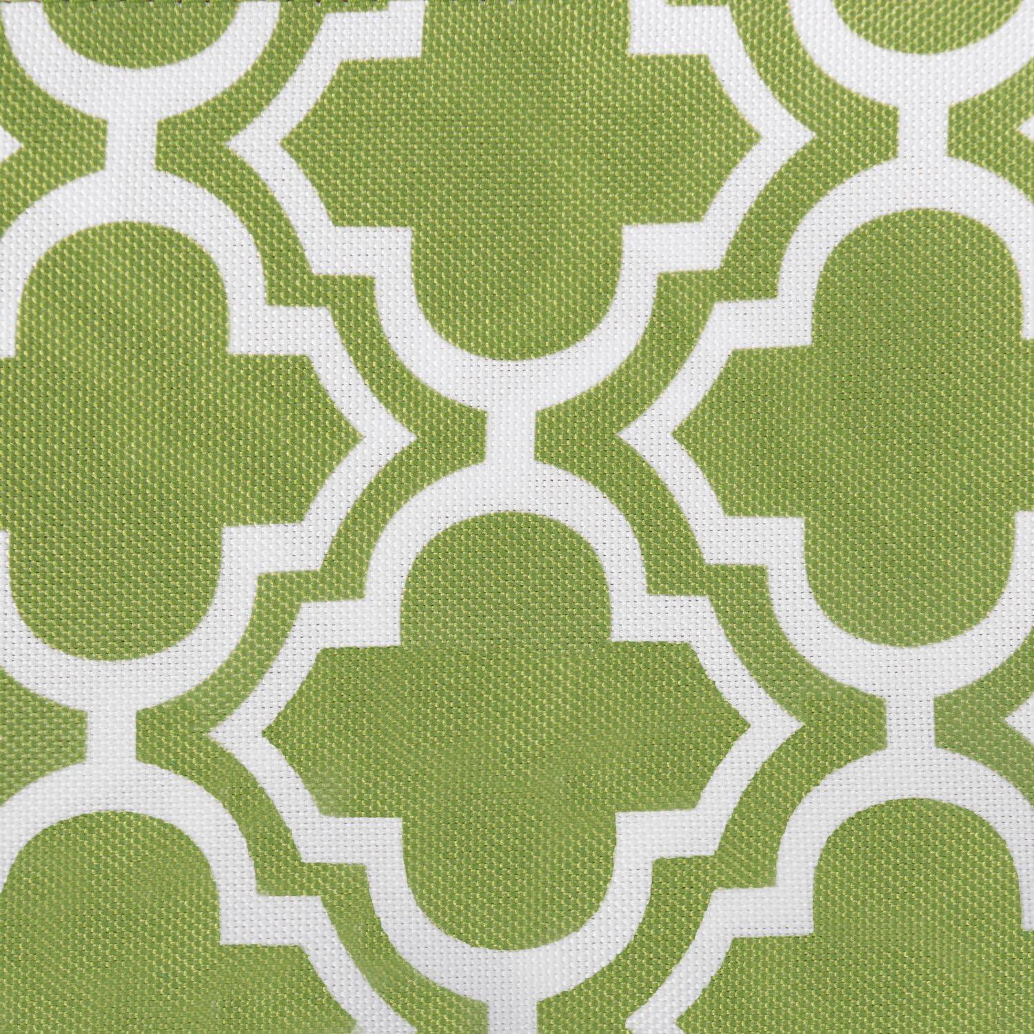imageDII Green Lattice Outdoor Tabletop Collection Stain Resistant ampamp Waterproof 60quot Round wZipper Green84 x 60 Rectangular