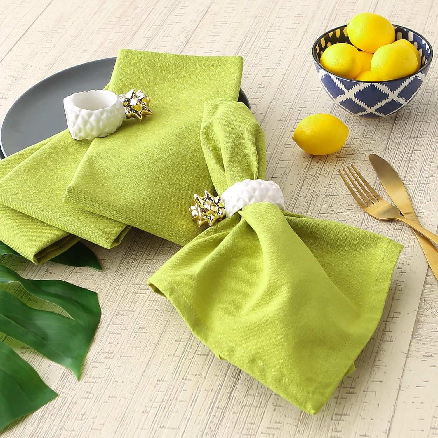 imageDII Solid Napkin Set Collection 20x20 Artichoke 6 PieceAvocado
